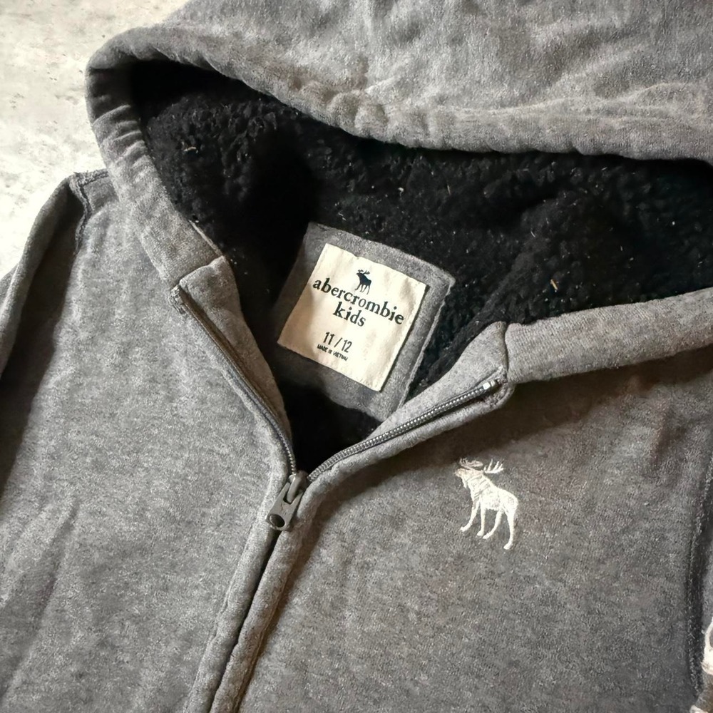 Grunge 2000s Relaxed Abercrombie Skater Vintage Hoodie - Picture 3 of 4